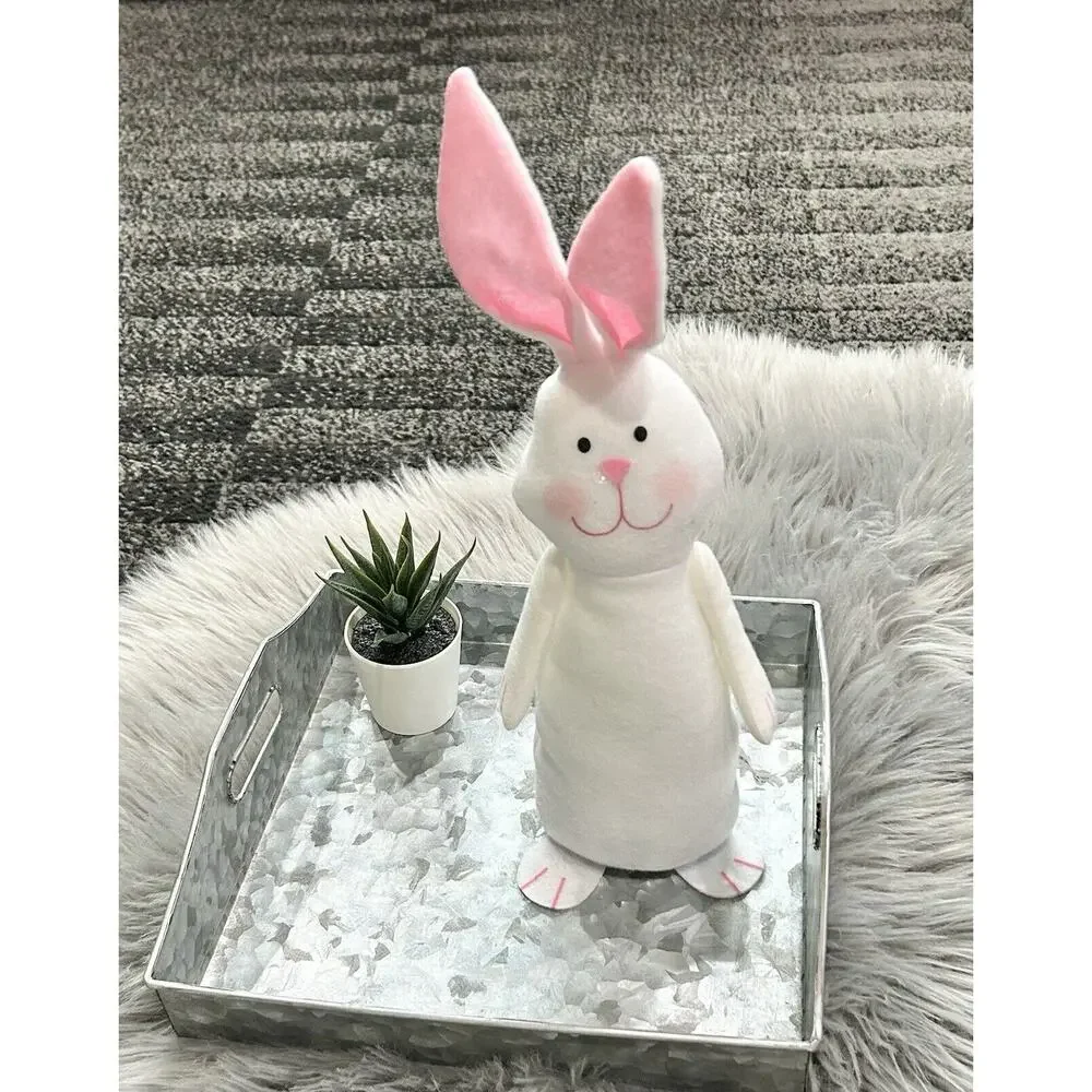 Easter Bunny‎ Door Greeter Plush 14” Tiered Tray Farmhouse Decoration